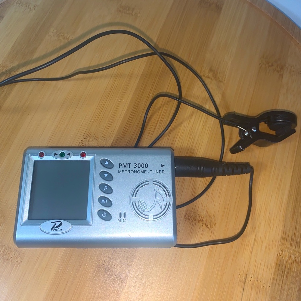 Profile Digital Metronome Tuner PMT-3000 Guitar Piano Bass Drum Battery Operated